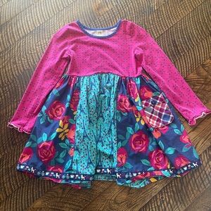 VGUC — Wildflowers Eiffel Tower / Roses dress with pockets — size 10